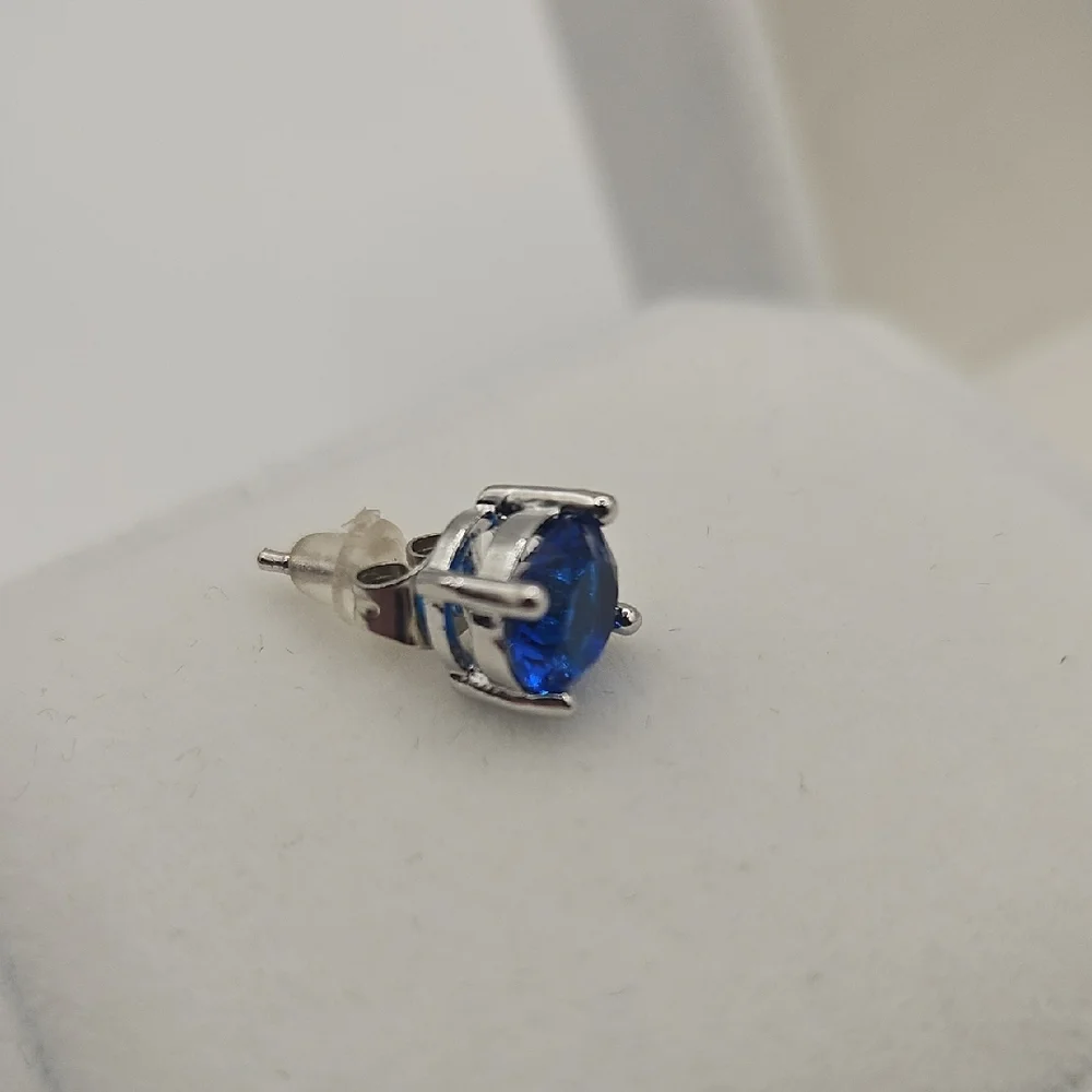 Effy Sapphire Blue Stud Earrings - Picture 9 of 12